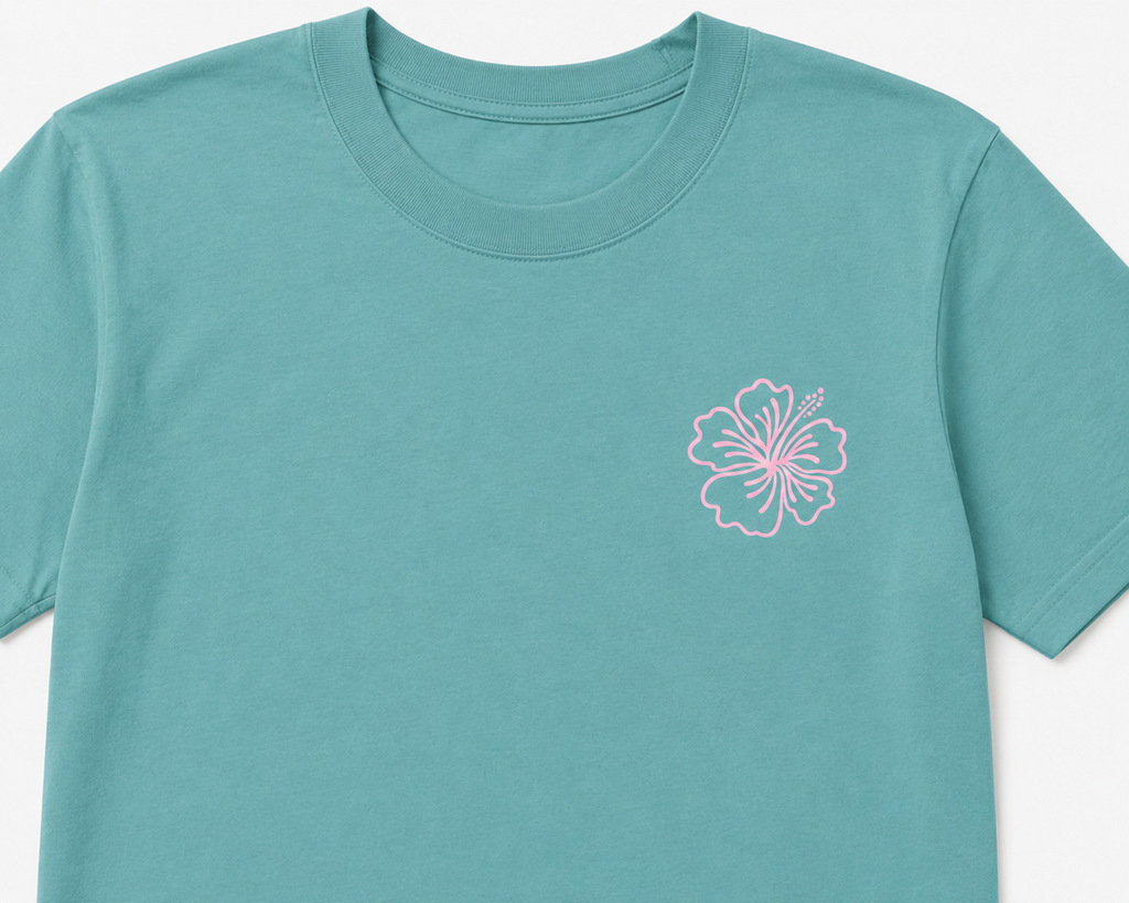 Hibiscus- Seafoam Teal