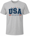 Coaztal Americana Tee-Men-Heather Gray