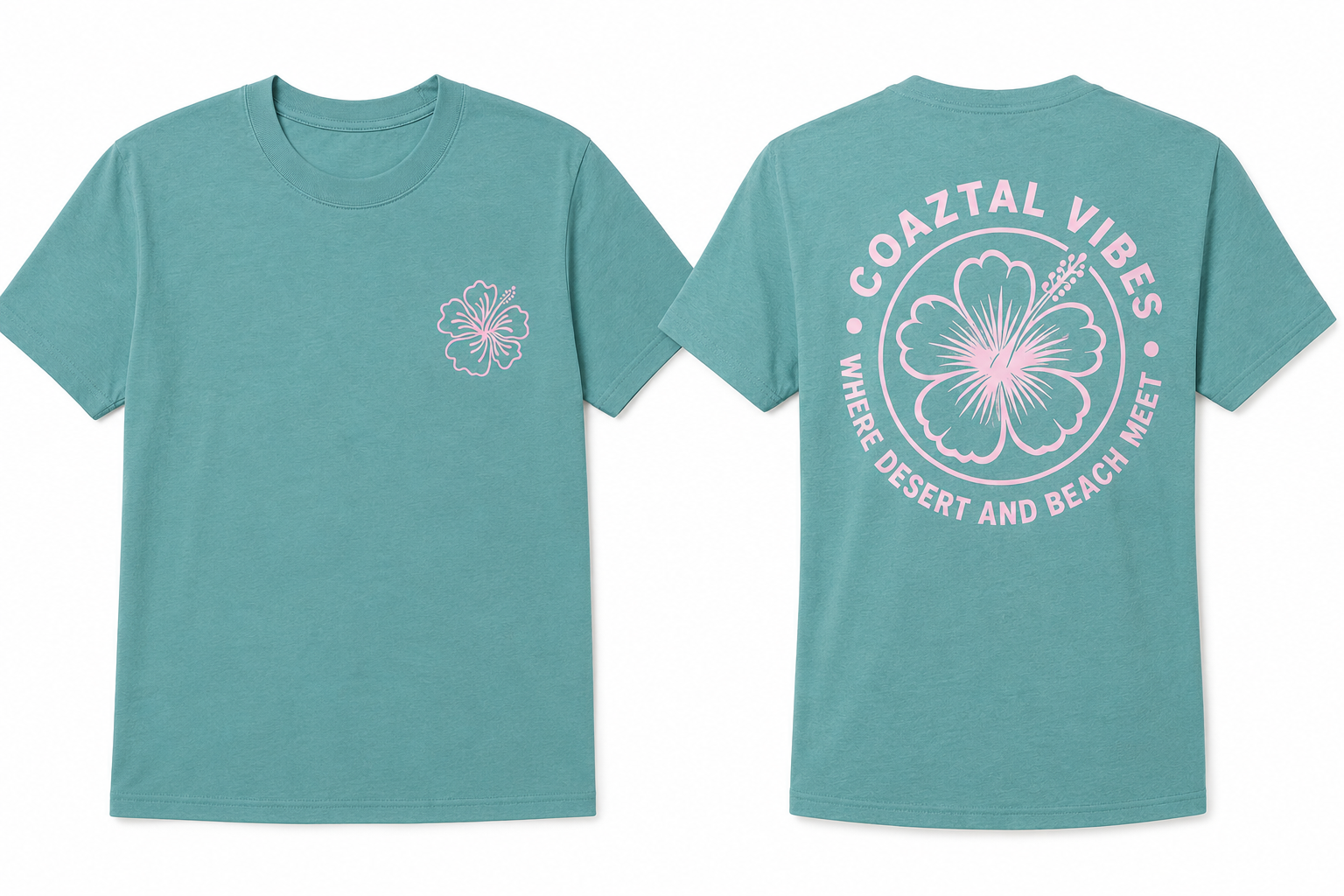 Hibiscus- Seafoam Teal