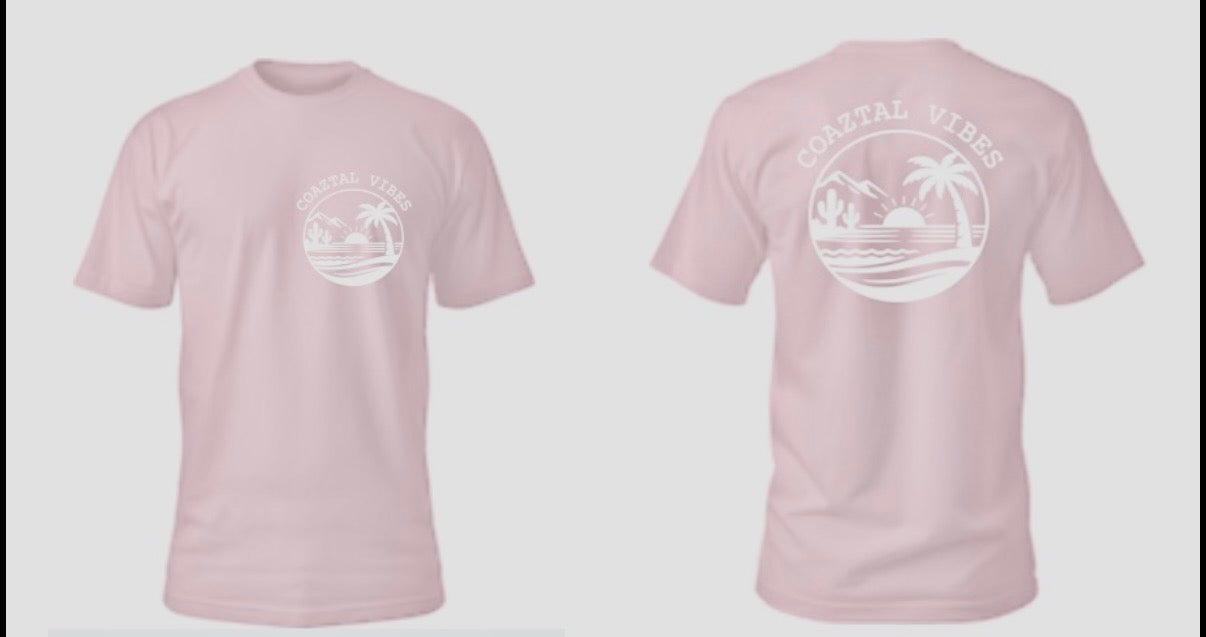 Youth "OG" Coaztal Tee- Pastel Pink