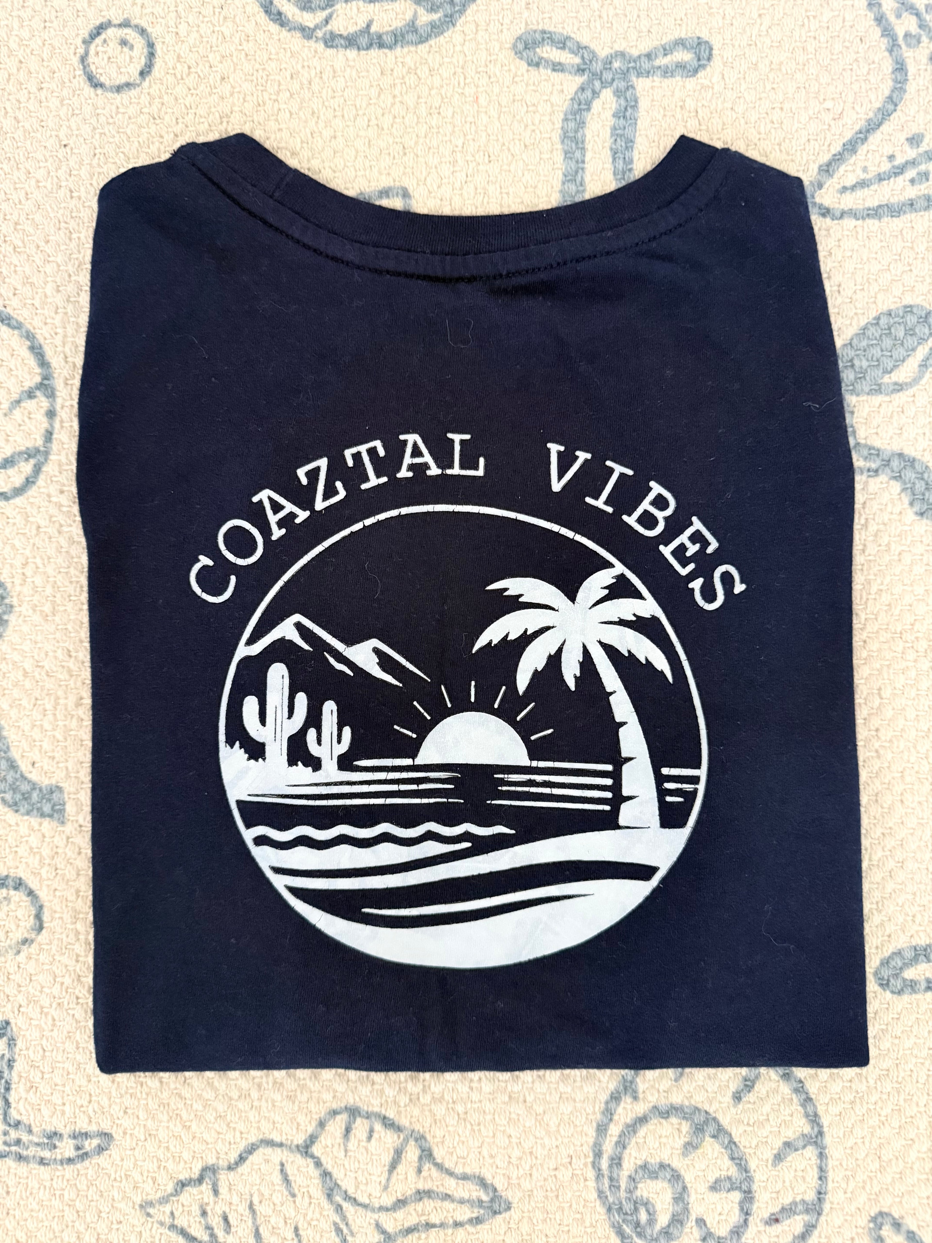 Youth "OG" Coaztal Tee- Navy