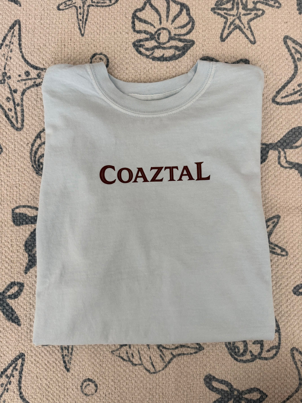 Coaztal Cowgirl Tee-blue