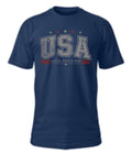 Coaztal Americana Tee-Men-Navy